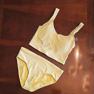 Calia Yellow Bra Set Comfortable Intimates